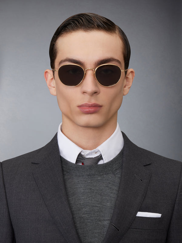 TITANIUM ROUND SUNGLASSES - image 3