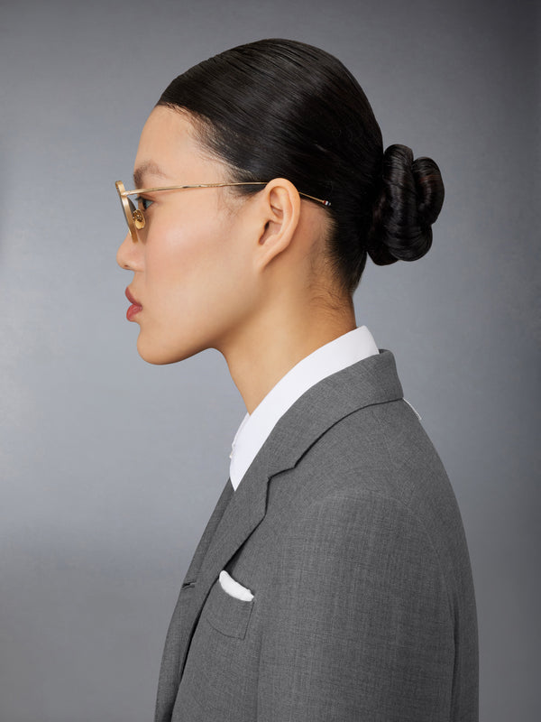 TITANIUM ROUND SUNGLASSES - image 4
