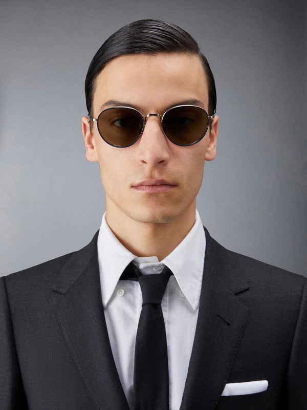 TITANIUM ROUND SUNGLASSES - image 2