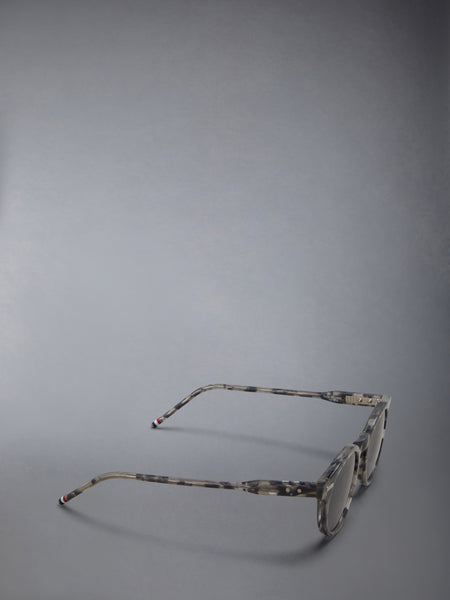 ACETATE ROUND SUNGLASSES DARK GREY
