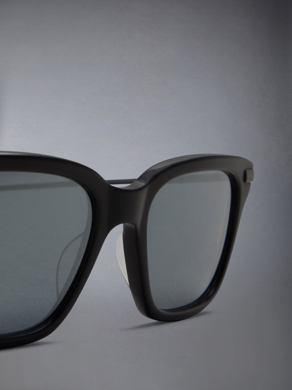 ACETATE AND TITANIUM RECTANGULAR SUNGLASSES - image 7