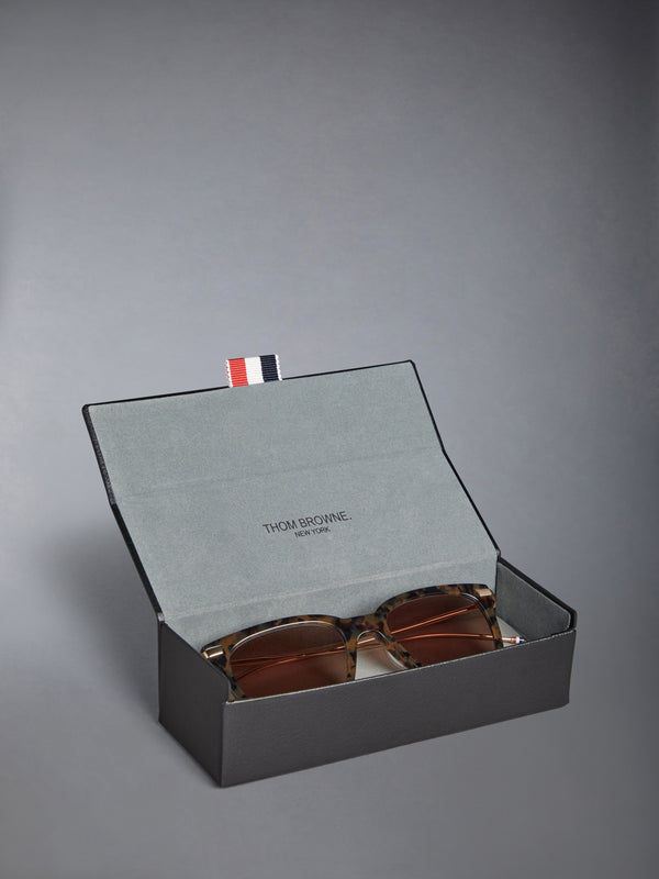 ACETATE AND TITANIUM RECTANGULAR SUNGLASSES - image 7