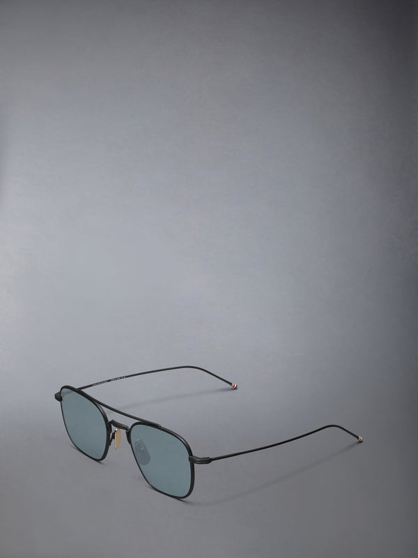 TITANIUM SQUARED AVIATOR SUNGLASSES - image 2