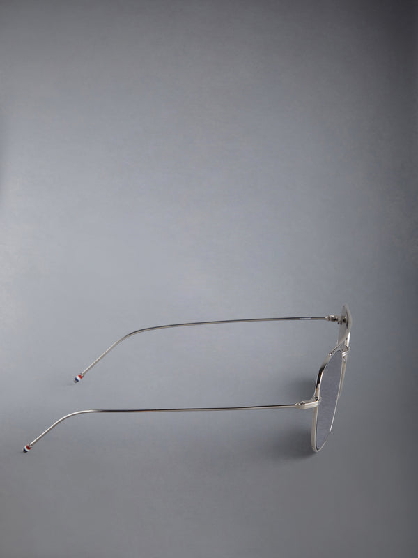 TITANIUM SQUARED AVIATOR SUNGLASSES - image 4