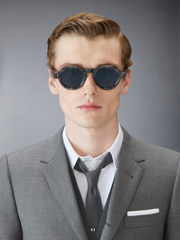 TORTOISE ACETATE ROUND SUNGLASSES - image 2