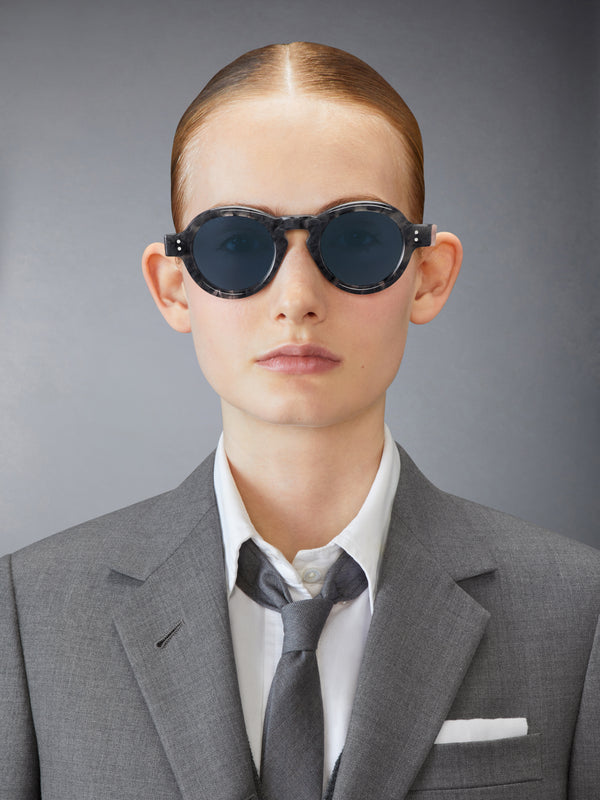 TORTOISE ACETATE ROUND SUNGLASSES - image 3