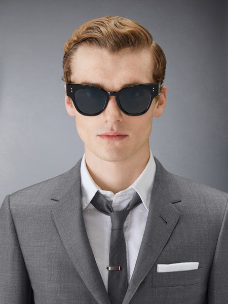ACETATE CATEYE SUNGLASSES BLACK
