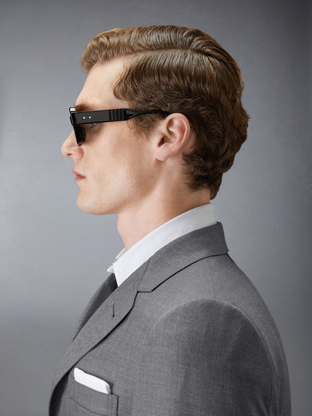 ACETATE CATEYE SUNGLASSES BLACK