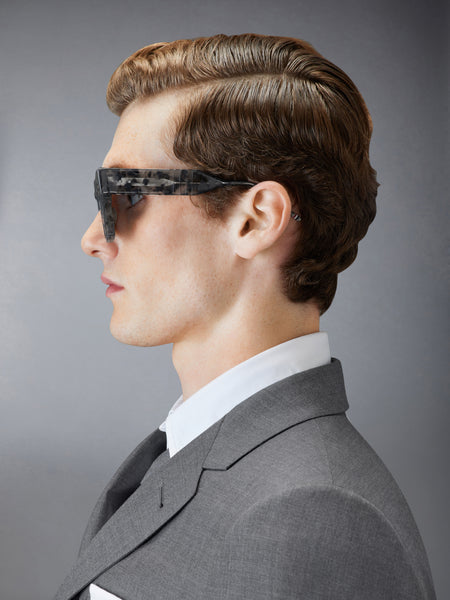 TORTOISE ACETATE CATEYE SUNGLASSES DARK GREY