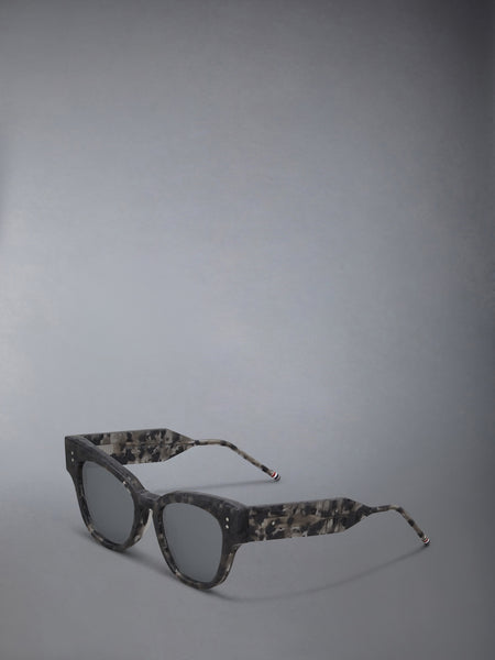 TORTOISE ACETATE CATEYE SUNGLASSES DARK GREY