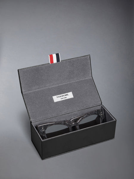TORTOISE ACETATE CATEYE SUNGLASSES DARK GREY