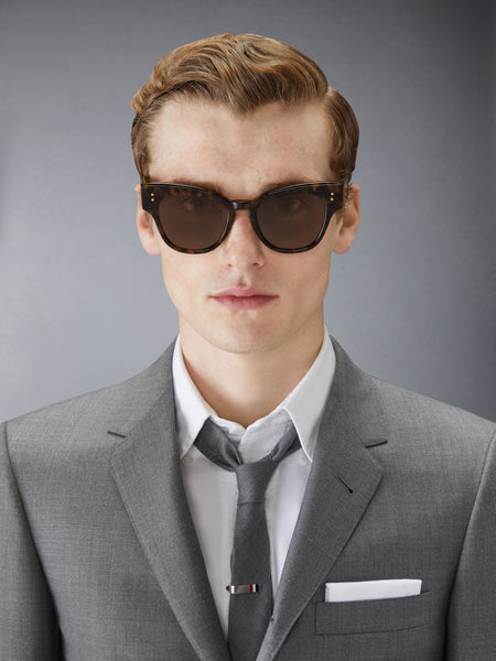 TOKYO TORTOISE ACETATE CATEYE SUNGLASSES DARK BROWN
