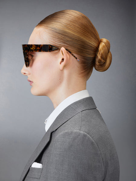 TOKYO TORTOISE ACETATE CATEYE SUNGLASSES DARK BROWN