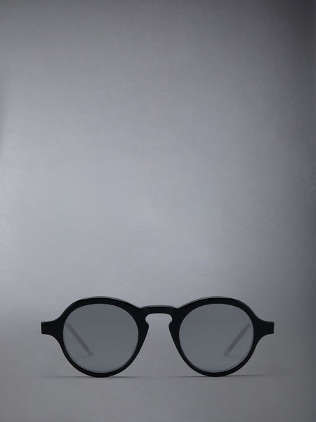 ACETATE ROUND SUNGLASSES BLACK