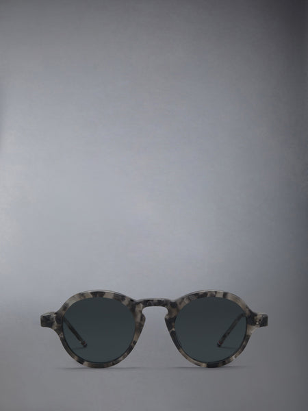 ACETATE ROUND SUNGLASSES DARK GREY