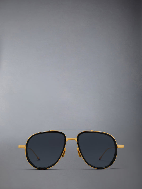 ACETATE AND TITANIUM AVIATOR SUNGLASSES - featured image