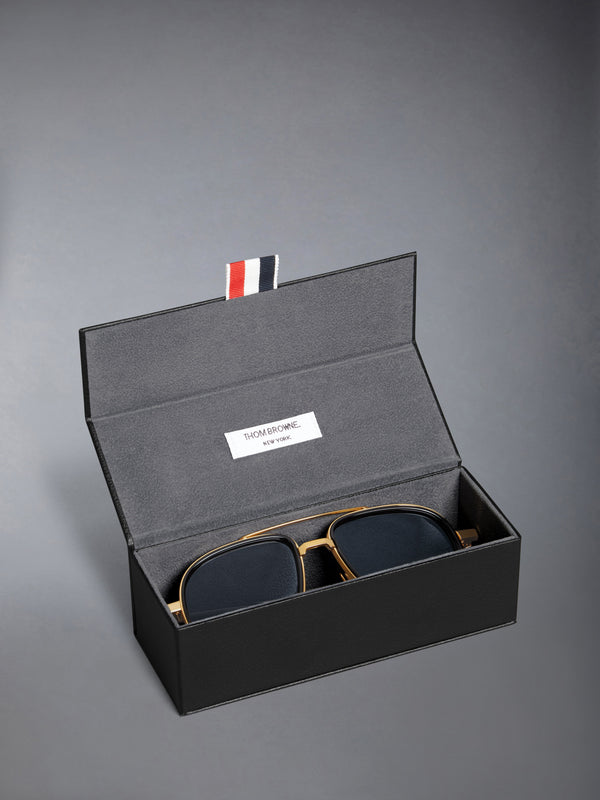 ACETATE AND TITANIUM AVIATOR SUNGLASSES - image 4