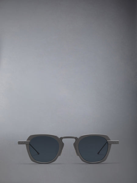 TITANIUM SQUARE SUNGLASSES MED GREY