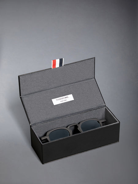 TITANIUM SQUARE SUNGLASSES MED GREY