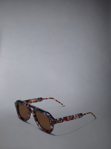ACETATE AVIATOR SUNGLASSES RWBWHT
