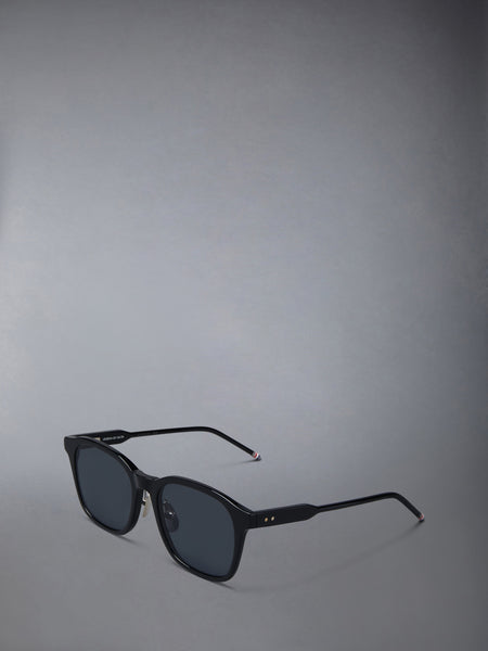 ACETATE RECTANGULAR SUNGLASSES BLACK