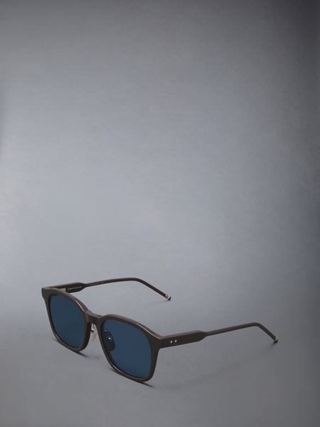 ACETATE RECTANGULAR SUNGLASSES DARK GREY