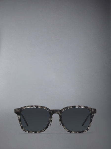 ACETATE RECTANGULAR SUNGLASSES DARK GREY