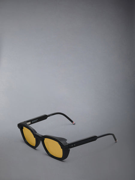 INJECTION RECTANGULAR SUNGLASSES BLACK