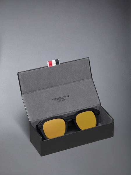 INJECTION RECTANGULAR SUNGLASSES BLACK