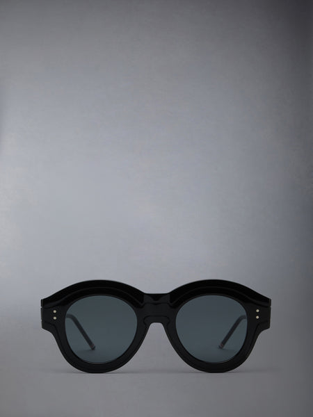 ACETATE ROUND SUNGLASSES BLACK