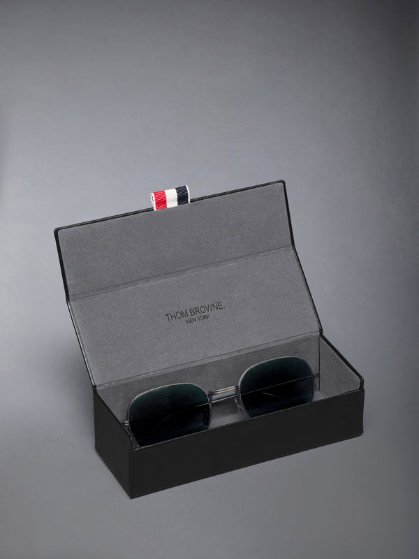TITANIUM RECTANGULAR SUNGLASSES - image 4