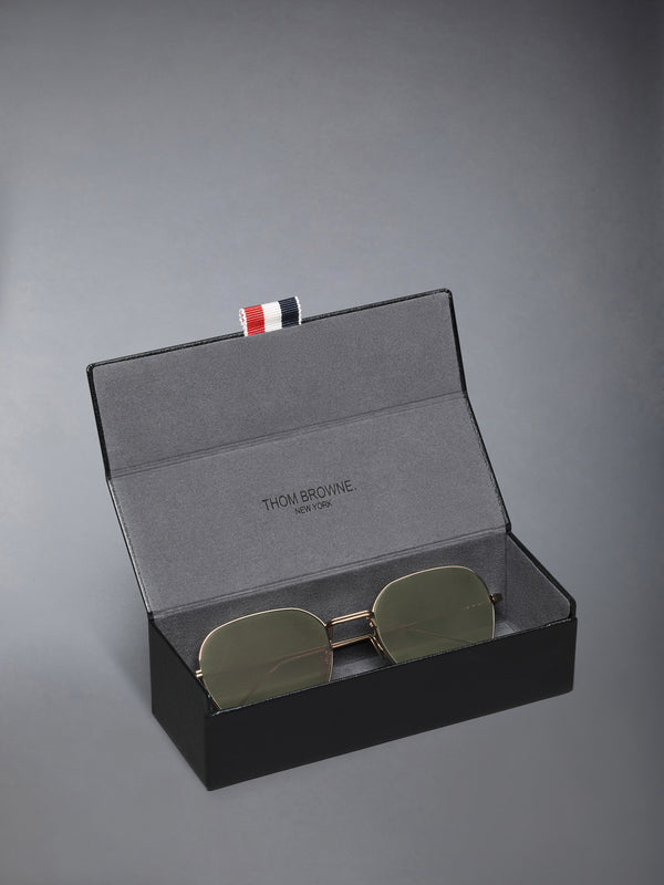 TITANIUM RECTANGULAR SUNGLASSES - image 4