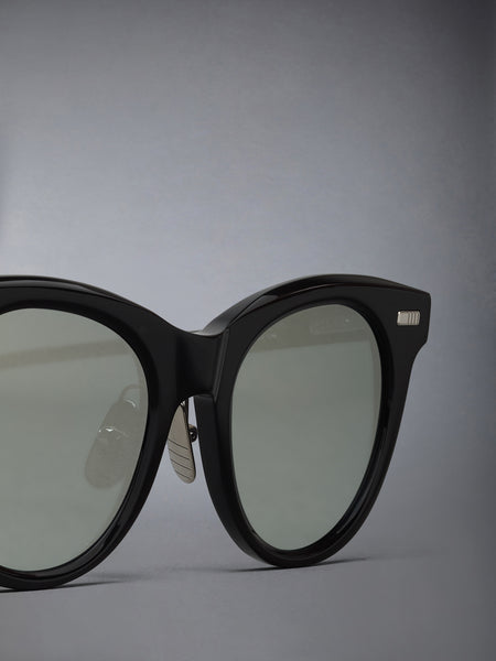 ACETATE CATEYE SUNGLASSES BLACK