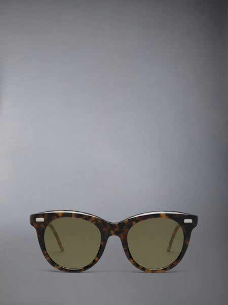 ACETATE CATEYE SUNGLASSES DARK BROWN