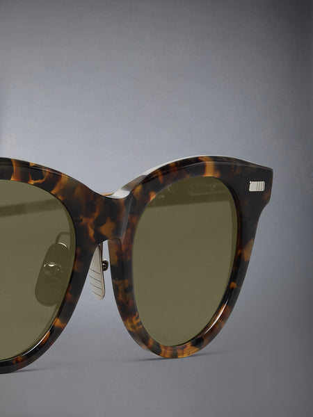 ACETATE CATEYE SUNGLASSES DARK BROWN