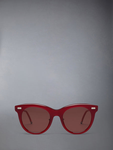 ACETATE CATEYE SUNGLASSES RED
