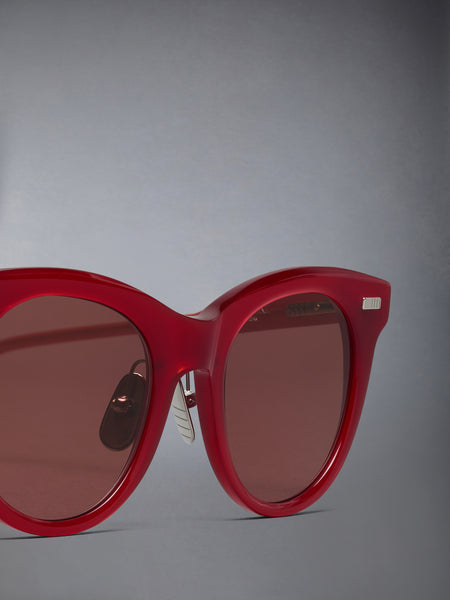 ACETATE CATEYE SUNGLASSES RED