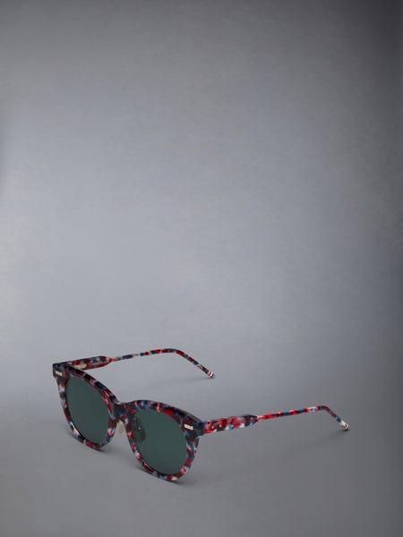 ACETATE CATEYE SUNGLASSES RWBWHT
