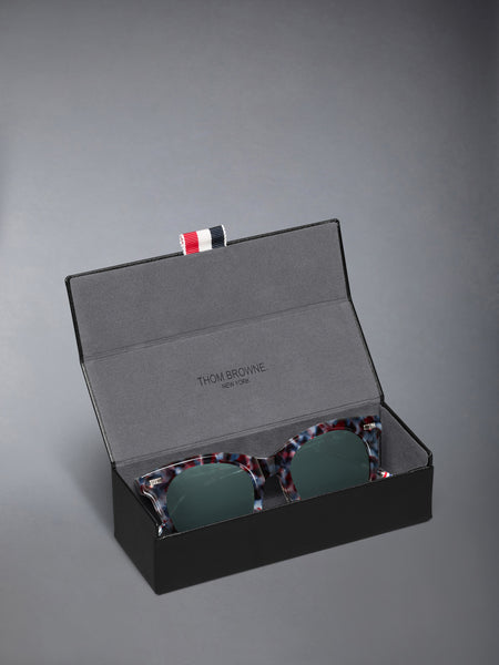 ACETATE CATEYE SUNGLASSES RWBWHT