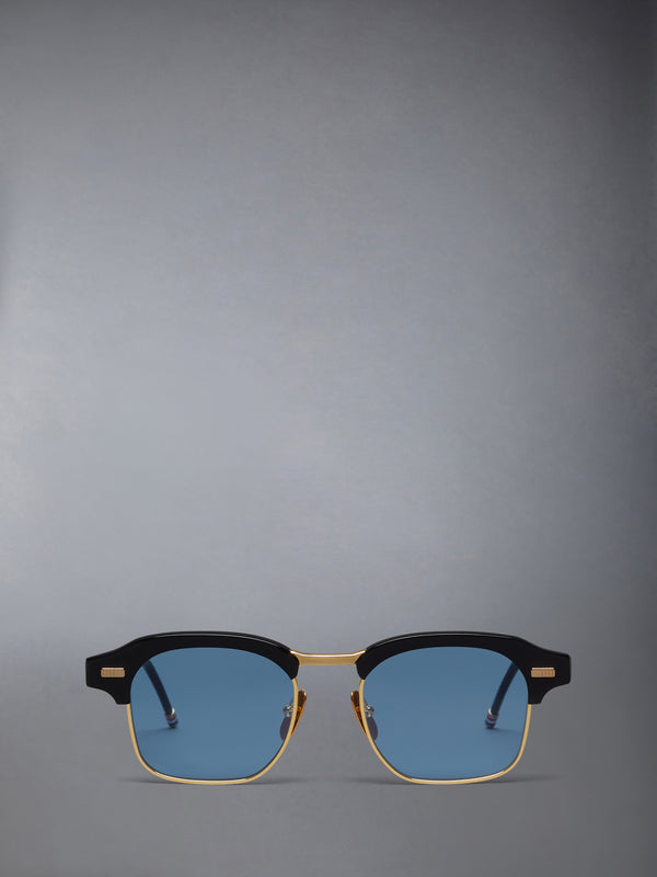 ACETATE AND TITANIUM SQUARE SUNGLASSES - featured image