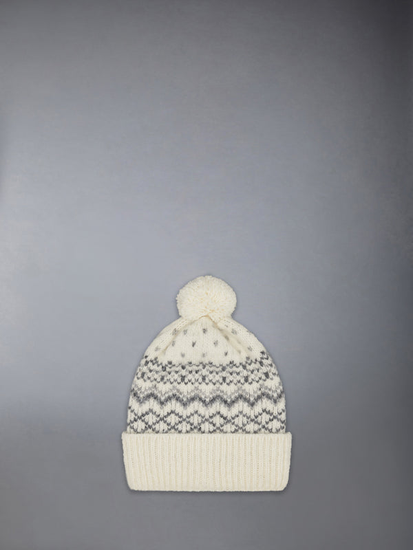 FAIR ISLE DONEGAL MOHAIR TWEED JERSEY HAT - featured image
