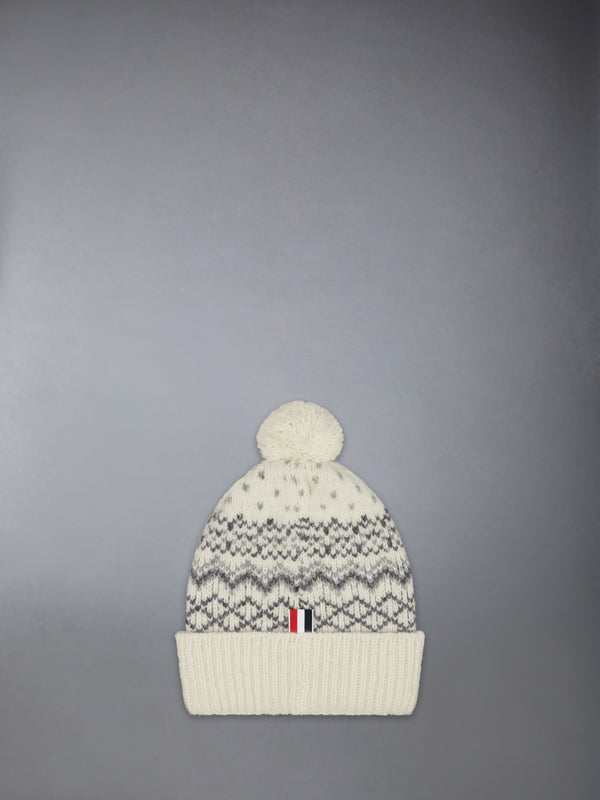 FAIR ISLE DONEGAL MOHAIR TWEED JERSEY HAT - image 2