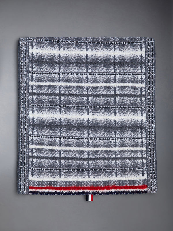 Tartan Merino and Mohair Stripe Scarf - featured image