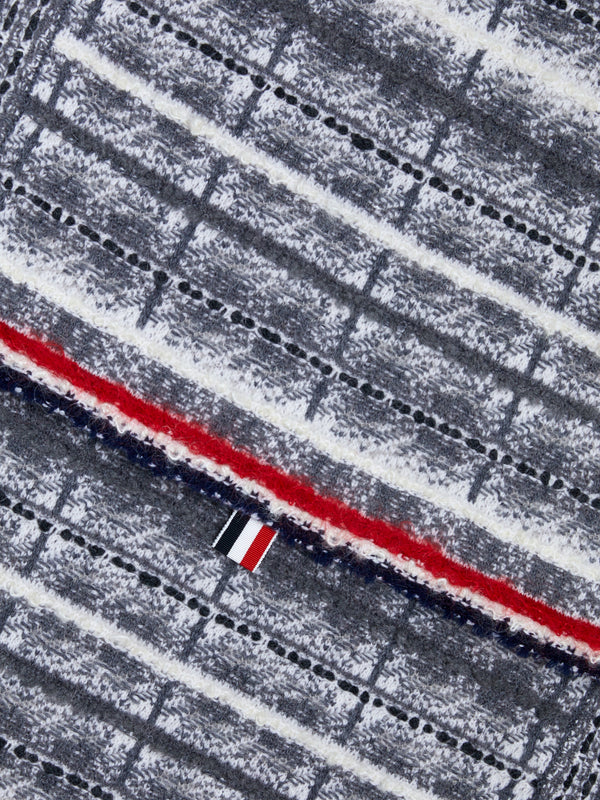 Tartan Merino and Mohair Stripe Scarf - image 3
