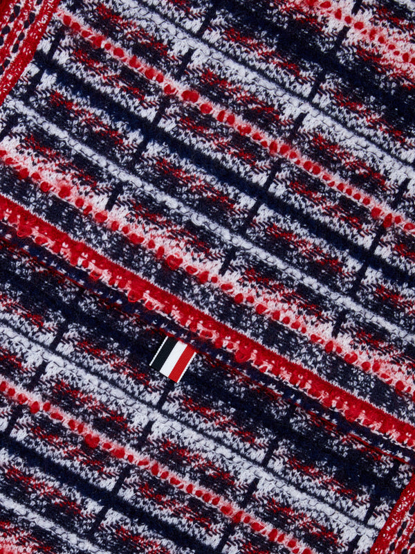 Tartan Merino and Mohair Stripe Scarf - image 3