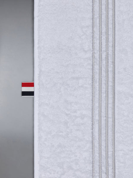 4-BAR FRETTE QUILTED BATH MAT WHITE