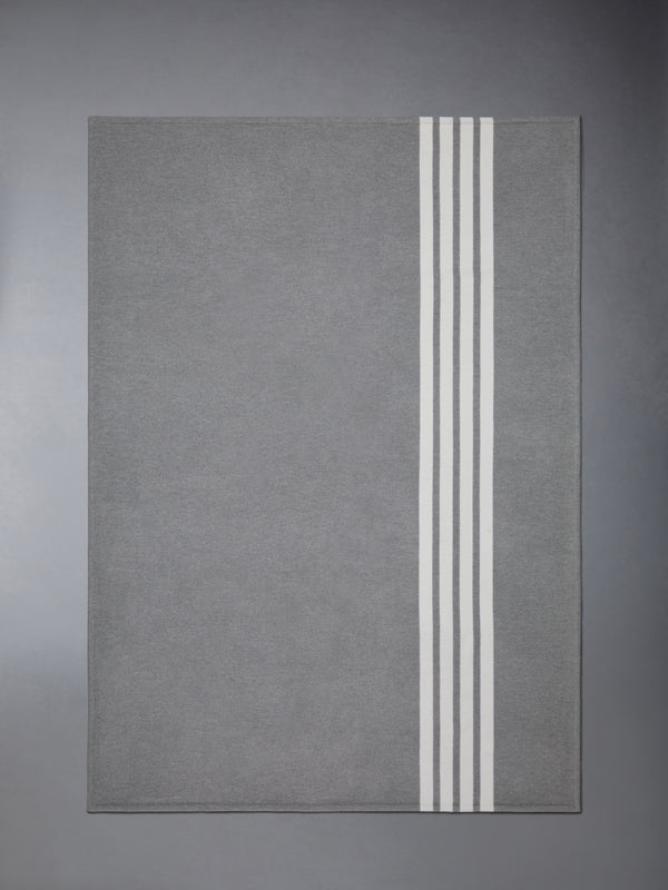 WOOL CASHMERE 4-BAR FRETTE BLANKET (LARGE) - image 5