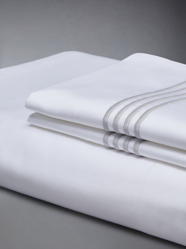 COTTON SATEEN 4-BAR FRETTE DUVET SET (QUEEN-EU/ASIA) - image 2