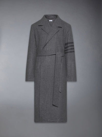 CASHMERE WOOL 4-BAR DRESSING GOWN
