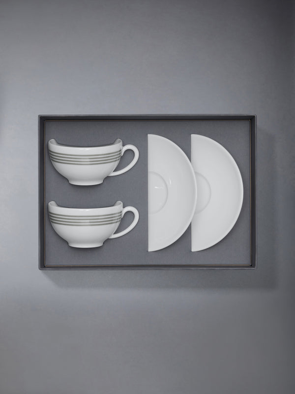 LIMOGES PORCELAIN 4-BAR HAVILAND TEA CUP SET - image 3